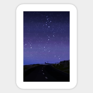 Purple Stargazing Sticker